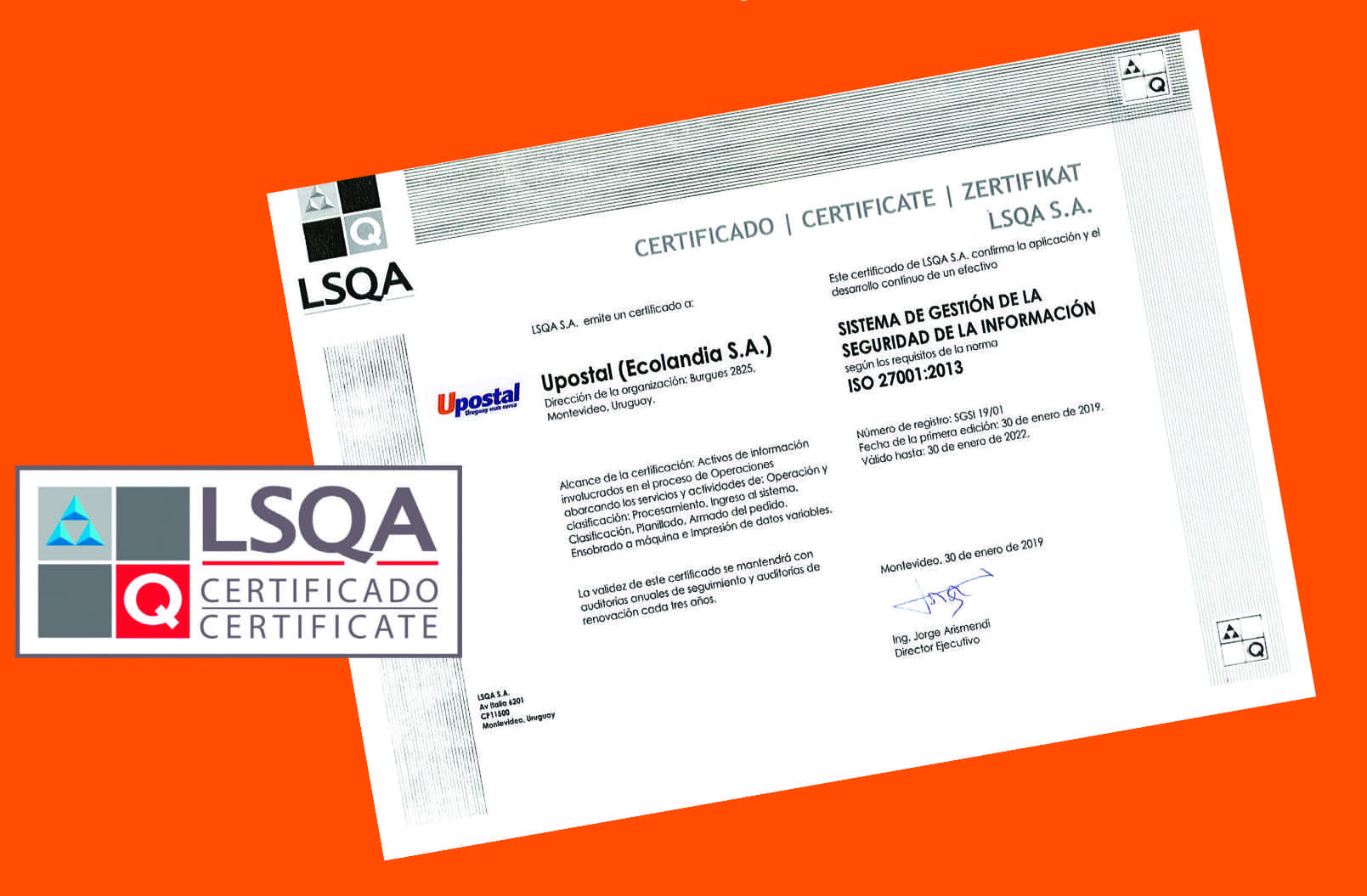 Equipo de Upostal trabajando